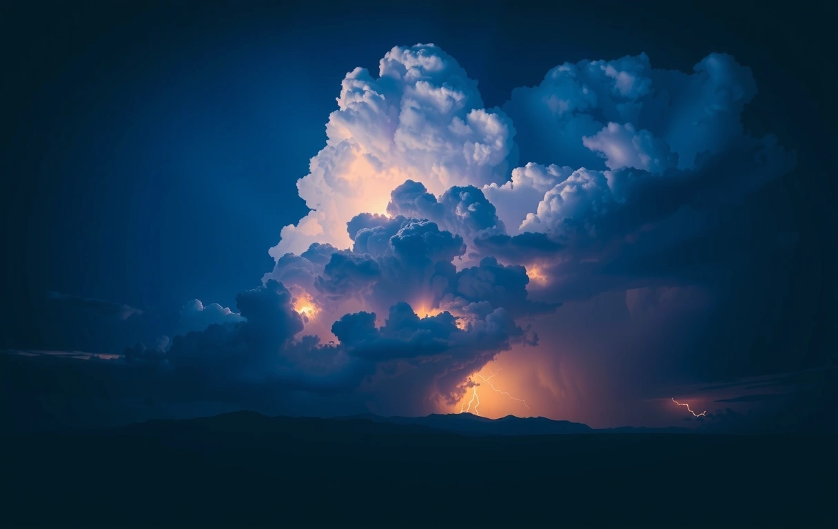 Thunderhead cloud representing data accumulation